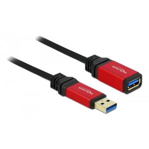 USB 3. 0-förlängningskabel, Typ-A hane > USB 3. 0 Typ-A hona, 2 m Premium, svart 82753