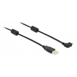 Cable USB-A male > USB micro-B male angled 270° 83250