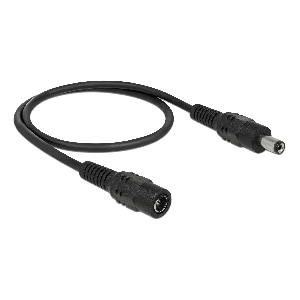 Power splitter, one 24V DC female to one 24V DC male, 0.5m, black 83290