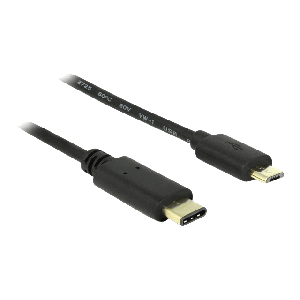 Cable USB Type-C™ 2.0 male > USB 2.0 Type Micro-B male 2.0 m black 83334