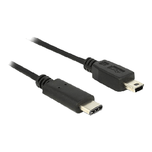 Cable USB Type-C™ 2.0 male > USB 2.0 Type Mini-B male 0.5 m black 83335