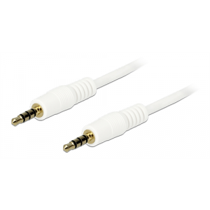 Ljudkabel, 3,5mm 4-pin minitele hane - 3,5mm 4-pin minitele hane, 3m, 24 AWG 83442
