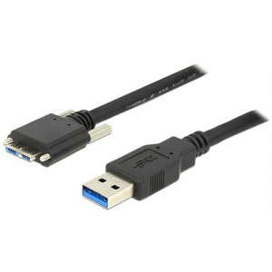 Cable USB 3.0 type A male > USB 3.0 type Micro-B male with screws 2 m 83598