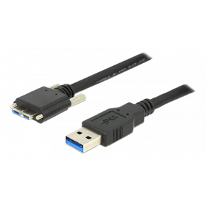 Cable USB 3.0 type A male > USB 3.0 type Micro-B male with screws 3 m 83599