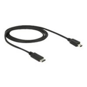 Cable USB Type-C™ 2.0 male > USB 2.0 Type Mini-B male 1.0 m black 83603