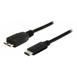 Cable SuperSpeed USB 10 Gbps (USB 3.1, Gen 2) USB Type-C™ male > USB type Micro-B male 1 m 83677