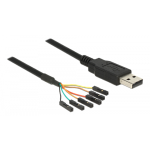 USB 2. 0 till Seriell TTL-omvandlare med 6 stifthuvuden hona separat 1,8 m (5 V) 83786