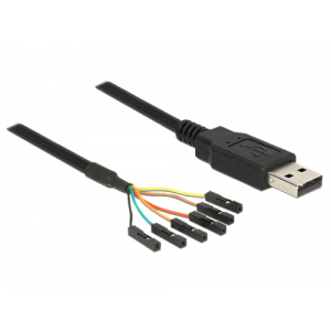 USB 2. 0 till Seriell TTL-omvandlare med 6 stifthuvuden hona separat 1,8 m (3,3 V) 83787