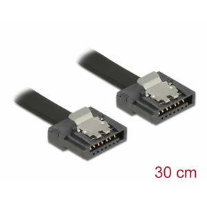 SATA 6 Gb/s Cable 30 cm black FLEXI 83840