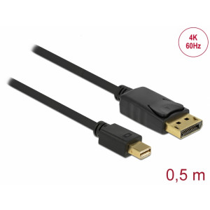 Cable Mini DisplayPort 1.2 male > DisplayPort male 4K 60 Hz 0.5 m 83984