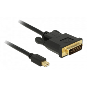 Kabel mini DisplayPort 1. 1 hane > DVI 24+1 hane, 3 m, svart 83990