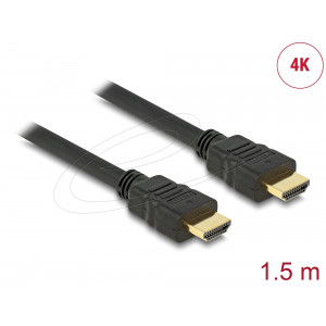 This High Speed HDMI with Ethernet cable by Delock complies with the latest HDMI standard and combines fast data transfer as well as audio-/ video- and Ethernet connection. Thus you can connect e.g. your PC or o DVD / Blu-ray drive to a monitor or TV. The