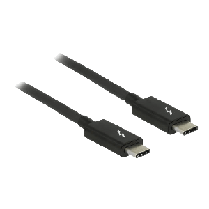Thunderbolt 3 (20 Gb/s) USB-C cable male > male passive 1.5 m 5 A black 84846