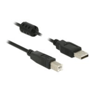 Cable USB 2.0 Type-A male > USB 2.0 Type-B male 1.5 m, black 84896