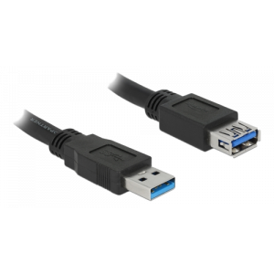 Extension cable USB 3.0 Type-A male > USB 3.0 Type-A female 1.5 m black 85055