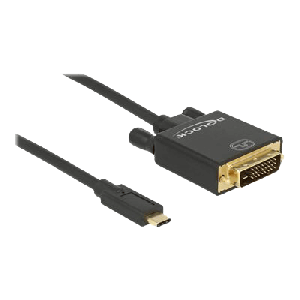 Cable USB Type-C™ male > DVI 24+1 male (DP Alt Mode) 4K 30 Hz 1 85320