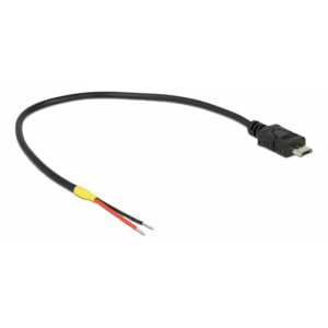 Kabel USB 2. 0 Micro-B hane > 2 x ledningar med öppen ström, 20 cm Raspberry Pi 85541