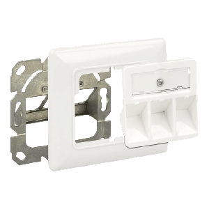 Keystone Wall Outlet 3 port compact 86194