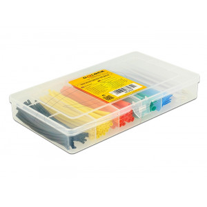 Heat shrink tube box 100 pieces assorted colours 86264
