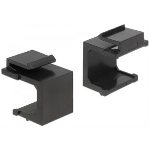 Keystone täckmodul, påse med 4 täckmoduler, svart. 86321