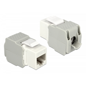 Keystone-modul RJ45-kontakt > LSA Cat. 6 UTP, vit 86341