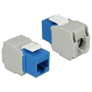 Keystone Module RJ45 jack > LSA Cat.6 UTP blue 86343