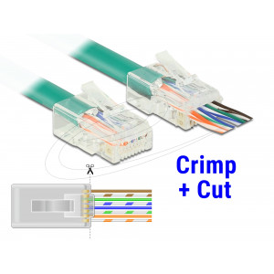 RJ45 Crimp+Cut Plug Cat.6 UTP 20 pieces 86453