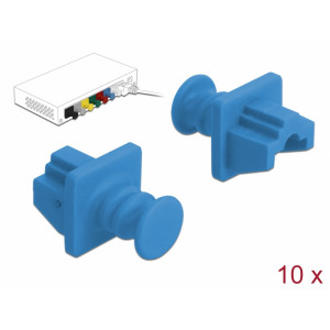 Dust Cover for RJ45 jack 10 pieces blue 86509