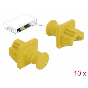 Dust Cover for RJ45 jack 10 pieces yellow 86511