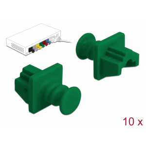Dust Cover for RJ45 jack 10 pieces green 86512