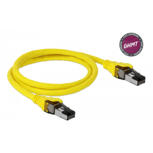 Kabel RJ45 Cat. 8. 1 S/FTP Smal 1m, gul 86581