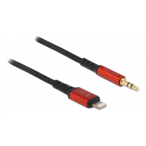 Audio Cable 8 pin Lightning male to Stereo jack male 3.5 mm 3 pin 1.5 m 86587