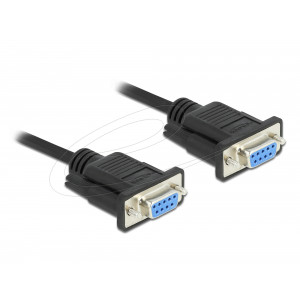 This serial cable by Delock is a full handshaking null modem cable for printers, measuring instruments, converters, RS-232 hubs, patch panels etc. With this cable, two serial RS-232 devices can be connected to each other for data exchange.These cables fit