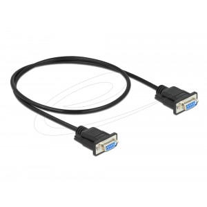 RS-232 Null Modem Cable D-Sub9 F/F Narrow Plug 0.5 m 86614