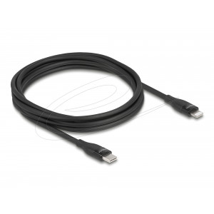 USB-C to Lightning Cable for iPhone/iPad Black 2 m MFi 86638