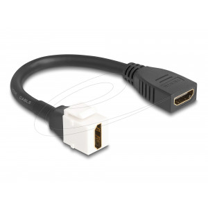 This module by Delock can be used to extend e.g. an HDMI cable. With its standardised dimensions it can be used for easy snap-in mounting in e.g. a Keystone patch panel, face plate or surface-mount box. 86973