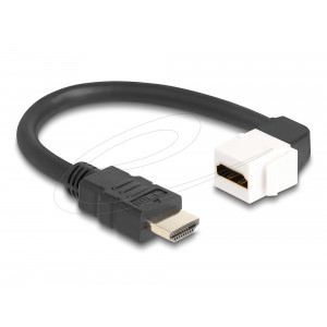 This module by Delock can be used to extend e.g. an HDMI cable. With its standardised dimensions it can be used for easy snap-in mounting in e.g. a Keystone patch panel, face plate or surface-mount box. 86974
