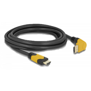 High Speed HDMI cable male straight to male 90° upwards angled 48 Gbps 8K 60 Hz 3 m 86990