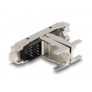 RJ45 Coupler LSA to LSA with strain relief Cat.6A toolfree 87064