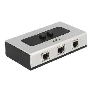 Switch RJ45 10/100/1000 Mbps 2 port manual bidirectional 87673