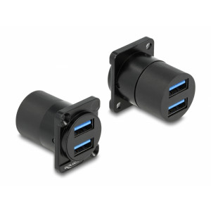 D-Type Module USB 3.2 Gen 1 Type-A 2 x female to 2 x female 87813