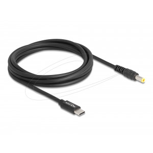 Laptop Charging Cable USB Type-C™ male to 5.5 x 2.5 mm male 87978