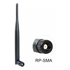 Antenn för WiFi DeLock 88393 WLAN RP-SMA 5dBi