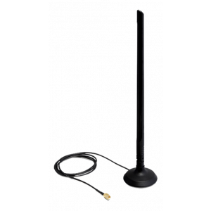 WLAN 802.11 b/g/n antenn RP-SMA 6.5dBi omnidirektionell kulled, svart 88410