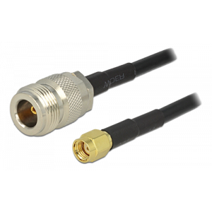 Antenna cable RP-SMA plug > N jack LMR195 1m 88684