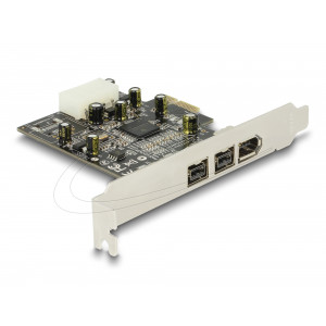 This PCI Express card by Delock expands the PC by two external FireWire 800 ports as well as one external FireWire 400 port. Different FireWire devices such as external enclosure, digital cameras, camcorder, adapter etc. can be connected to this card.Syst