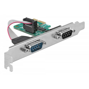 DeLOCK IO PCI-Express 2xSerieportar RS-232