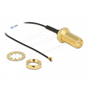 This antenna cable by Delock is suitable to supply an antenna signal in the interior of a device. 90478