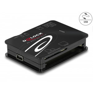 This card reader by Delock has six memory card slots and allows to read and write many different memory cards. The card reader can be connected to a PC or laptop via the USB Type-A interface.System requirements:Android 11.0 or above,Chrome OS,Linux Kernel