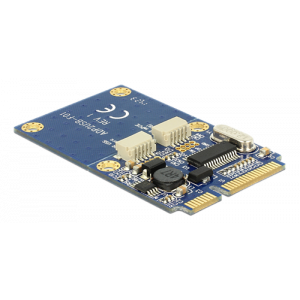 Delock Module MiniPCIe I/O full size 2 x USB-A 2.0 female, blue 95242